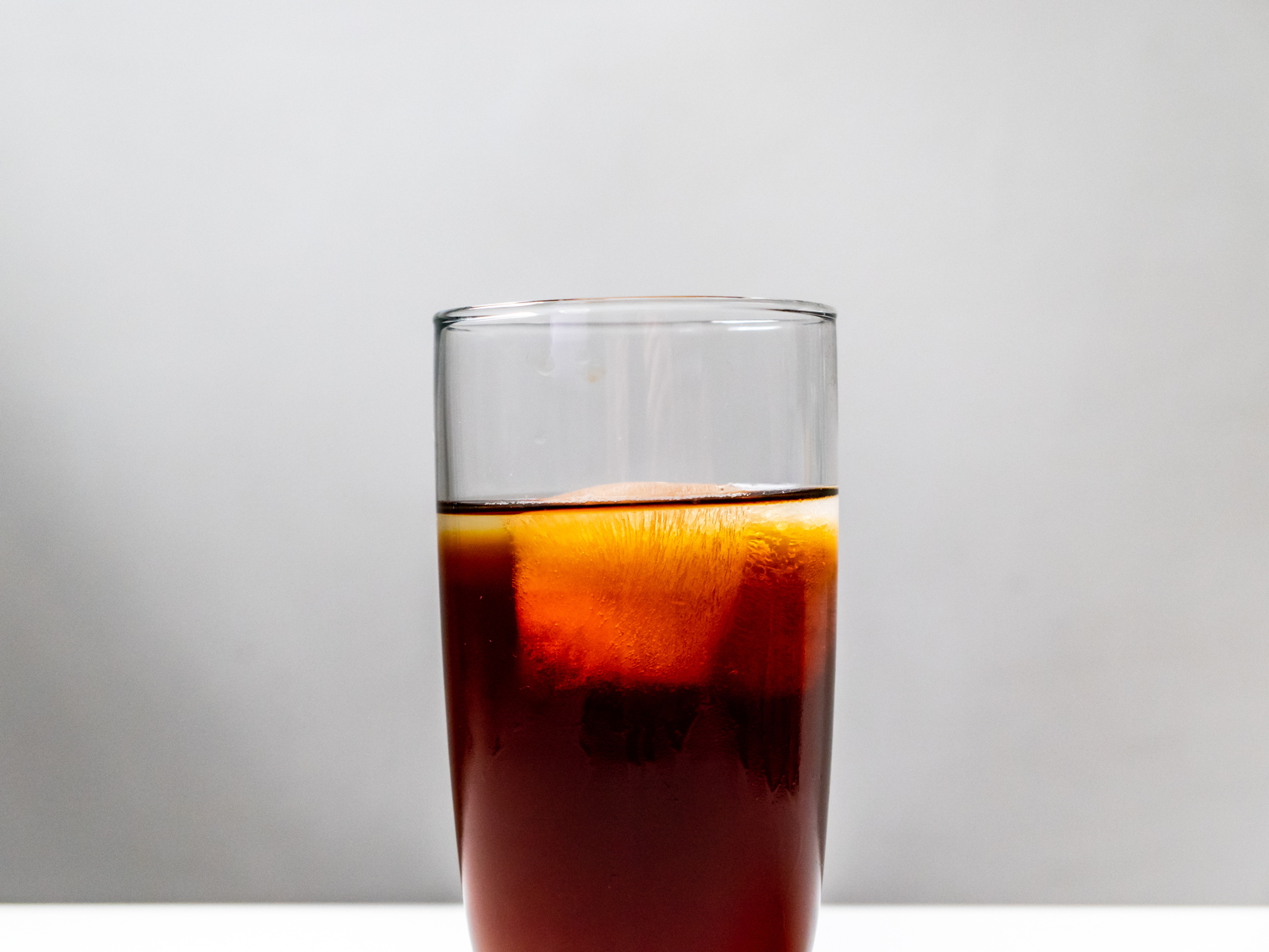 Cold Brew Coffee in Glass with Ice